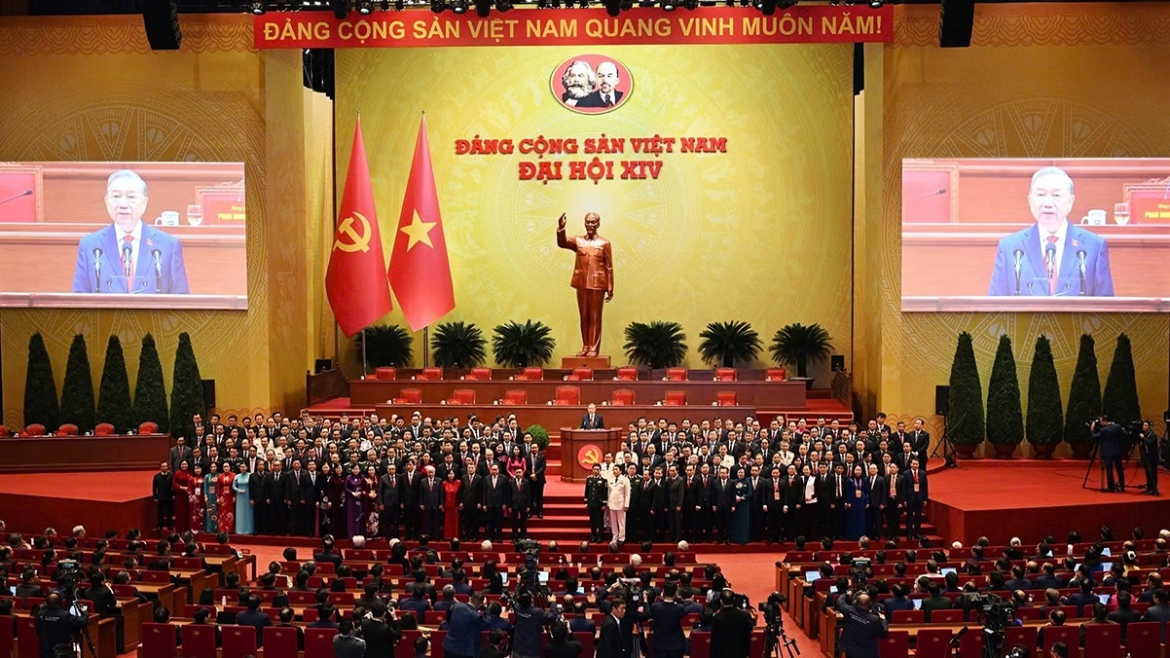 The newly-elected Party Central Committee makes debut at the 14th National Party Congress, held in Hanoi in January 2026
