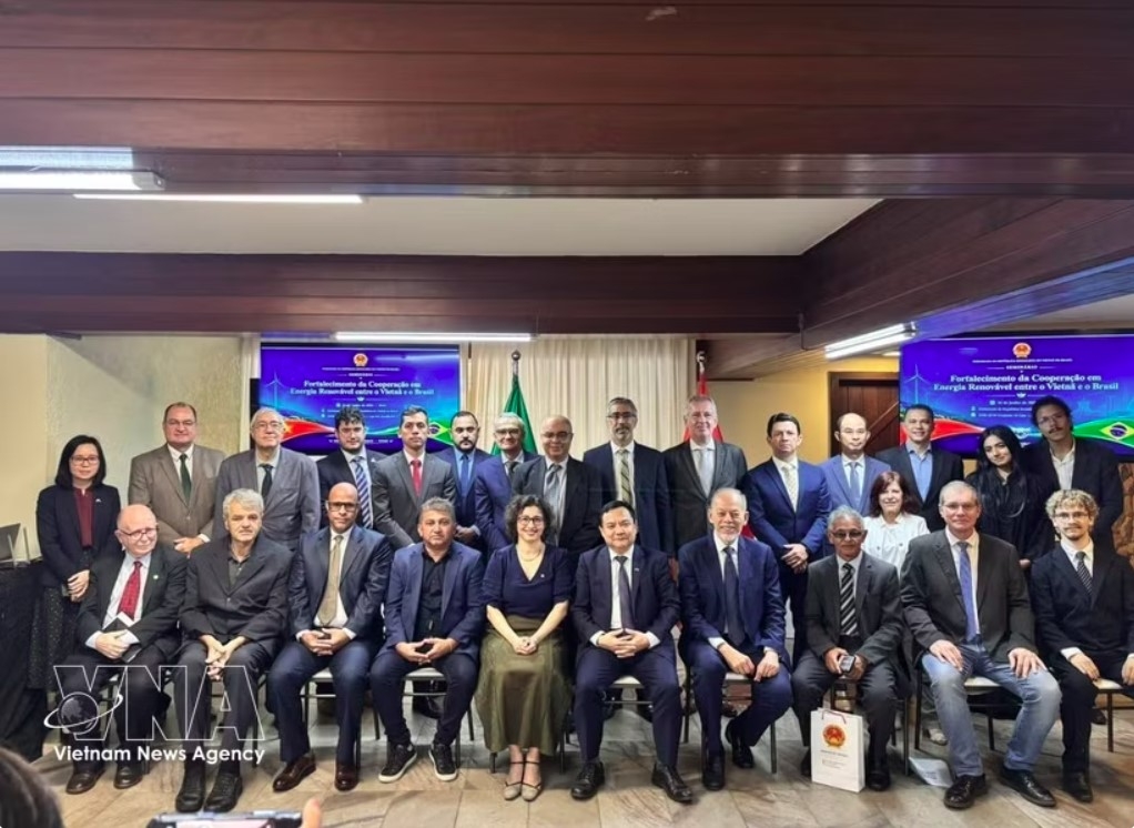 Vietnamese and Brazilian delegates gather at a seminar in Brasília on June 17 to explore new partnership opportunities under the Strategic Partnership between the two countries. (Photo: VNA)