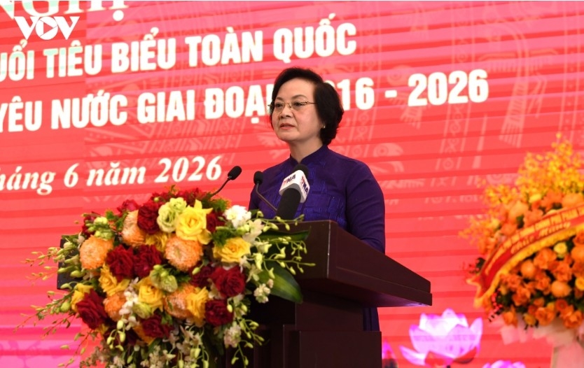 Deputy Prime Minister Pham Thi Thanh Tra addresses the event