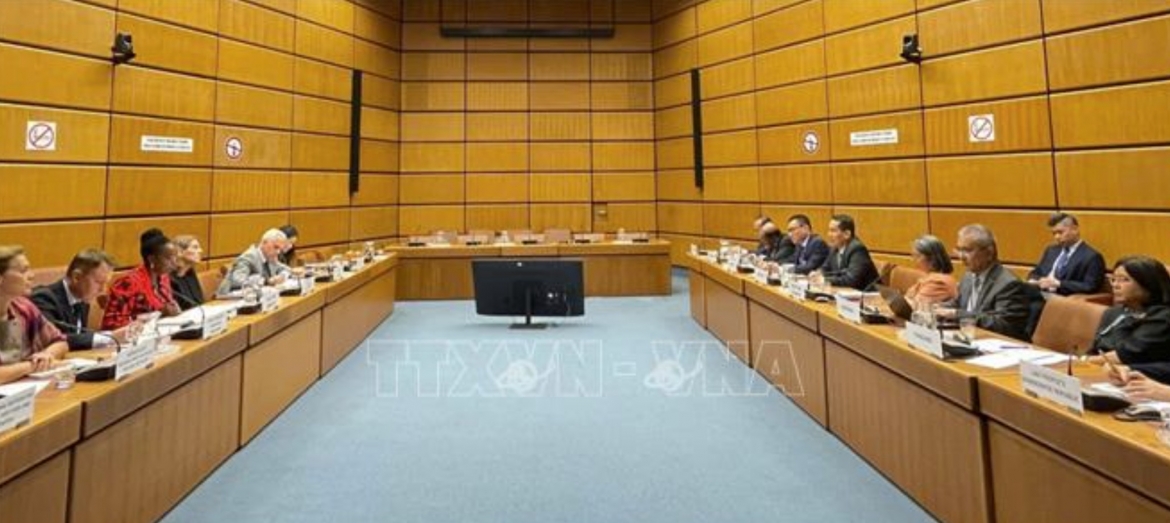 Overview of the meeting between ASEAN member states and UNODC in Vienna (Photo: VNA)