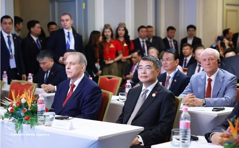 Prime Minister Le Minh Hung attends the Vietnam-Russia trade and investment networking programme on June 17 (Photo: VNA)
