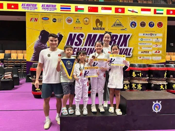 Vietnam finishes second overall at the NS Matrix Fencing Festival 2026. (Photo: thethaovanhoa.vn)