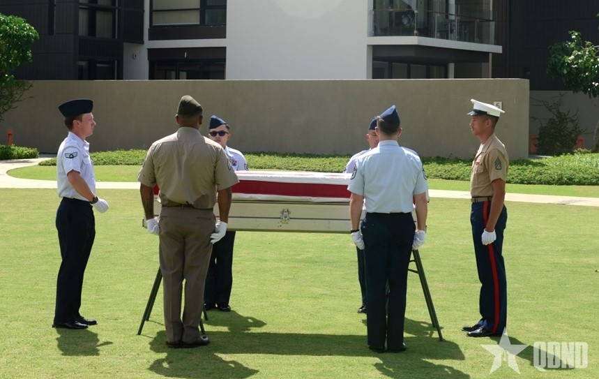 At the 173rd repatriation ceremony for the remains of US servicemen missing in action (MIA) during the war in Vietnam (Photo: quandoinhandan.vn)