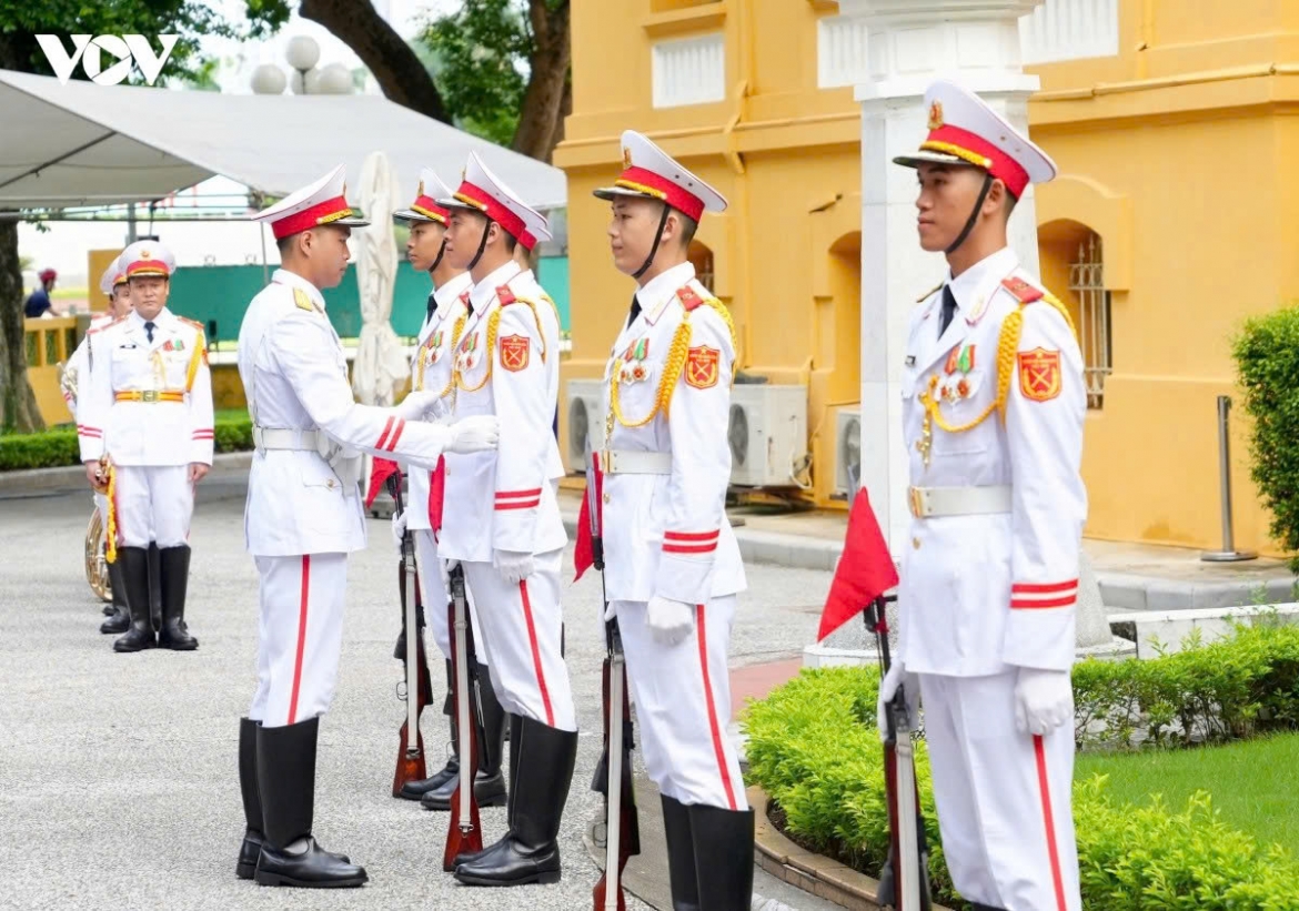 All event arrangements, from ceremonial formations and stage setup to sound systems and guest reception, are thoroughly inspected ahead of the solemn ceremony.