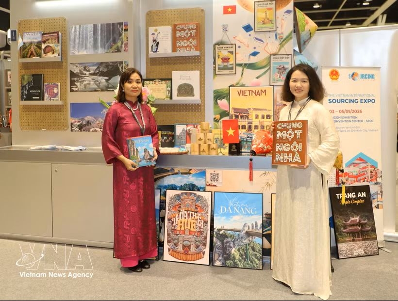 The Vietnamese Consulate General's booth at the Hong Kong Book Fair