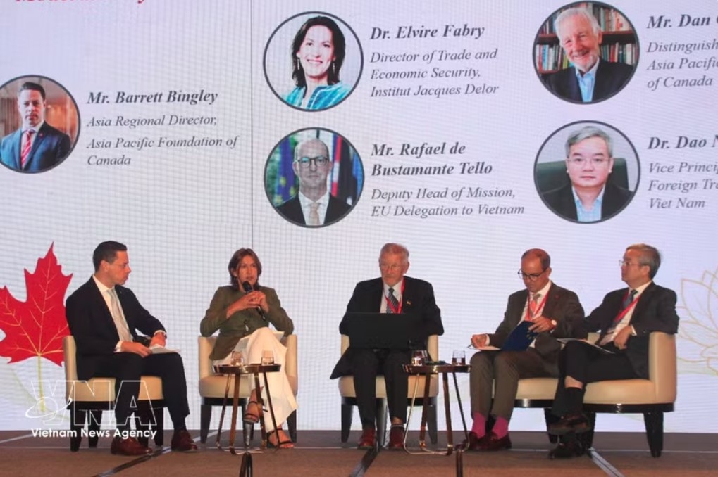 Delegates at the Canada–Vietnam Forum on Economic Resilience and CPTPP–EU Linkages in Ho Chi Minh City on July 20, 2026. (Photo: VNA)