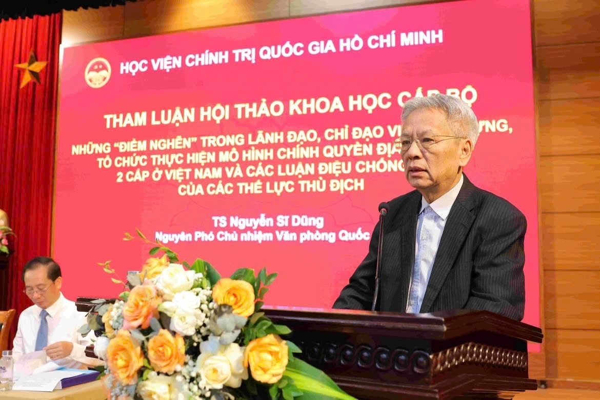 Dr. Nguyen Si Dung, former vice chairman of the National Assembly Office, says the challenges encountered during the first year of governance reform are a natural and inevitable part of the institutional transition. (Photo: apag.edu.vn)