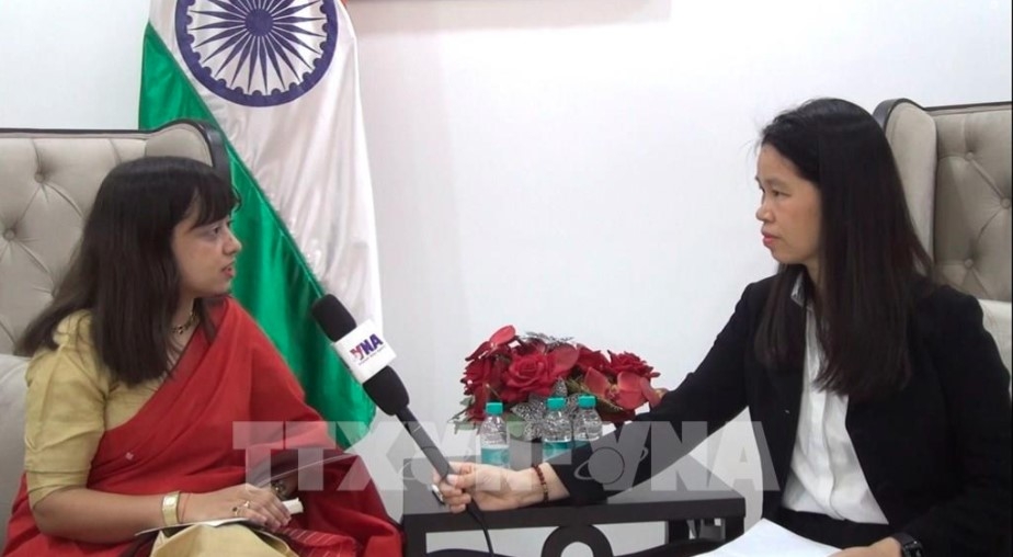 Ulupi Borah, Deputy Editor-in-Chief of Synergy magazine under the the Centre for Joint Warfare Studies (CENJOWS) in New Delhi in the media inteview (Photo: VNA)