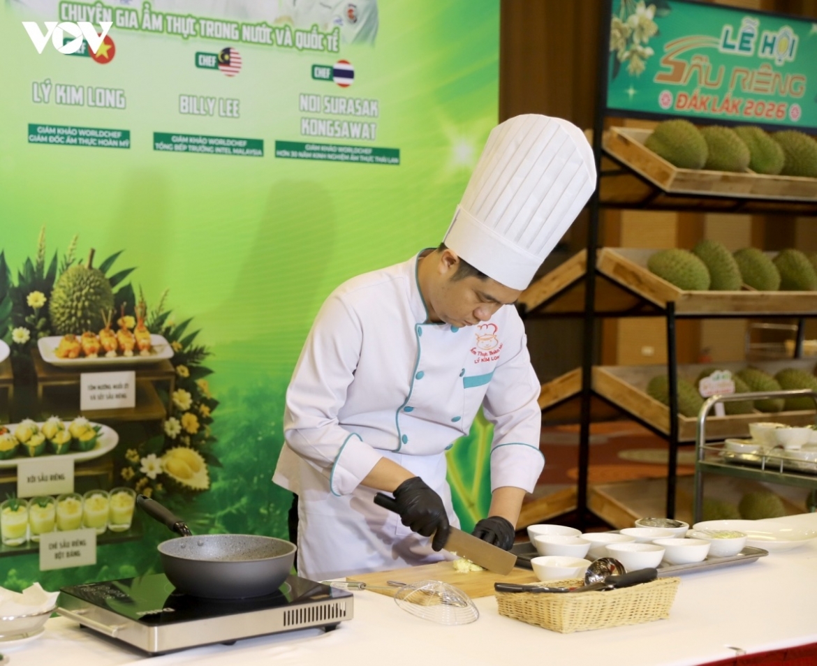 Chefs create new dishes using durian as the main ingredient