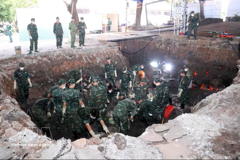 Search, excavation and recovery efforts for fallen soldiers' remains at Le Thi Rieng Park in Ho Chi Minh City are being carried out in a thorough and expeditious manner.