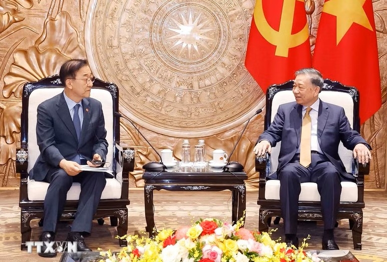 Party General Secretary and President To Lam expresses satisfaction with substantive achievements in bilateral relations. (Photo: VNA)