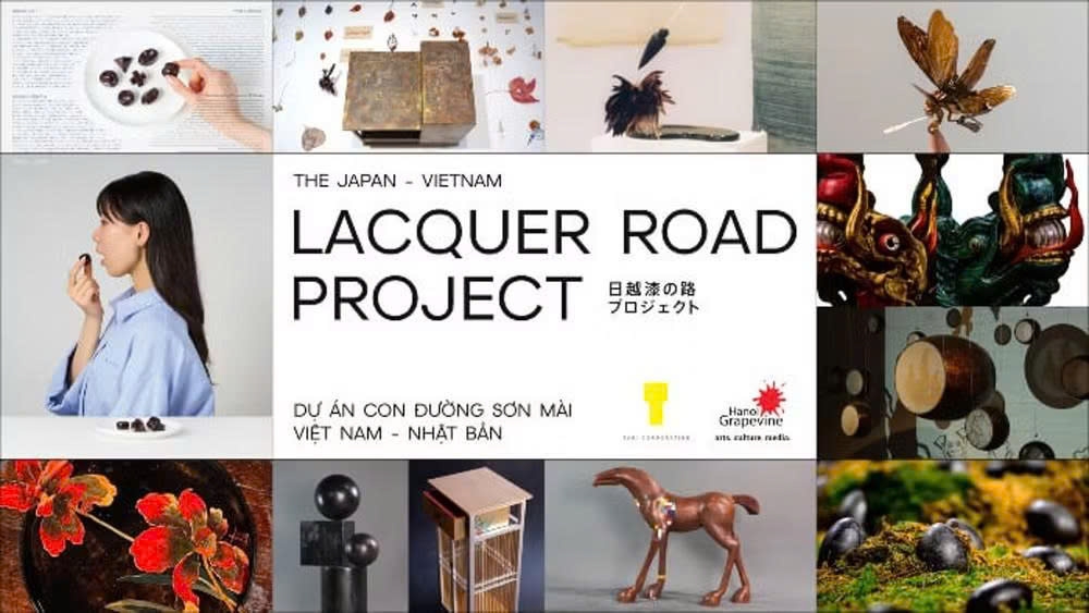 The Vietnam - Japan Lacquer Road Project aiming to build a long-term partnership between the lacquer arts of the two nations. (Photo of Hanoi Grapevine)