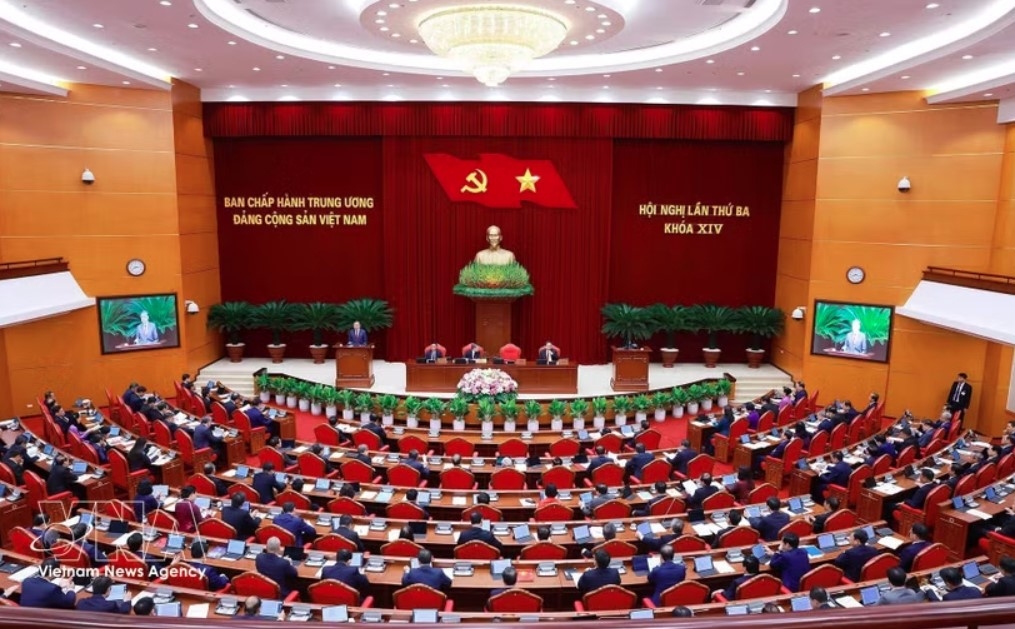 An overview of the third meeting of the 14th Party Central Committee (Photo: VNA)