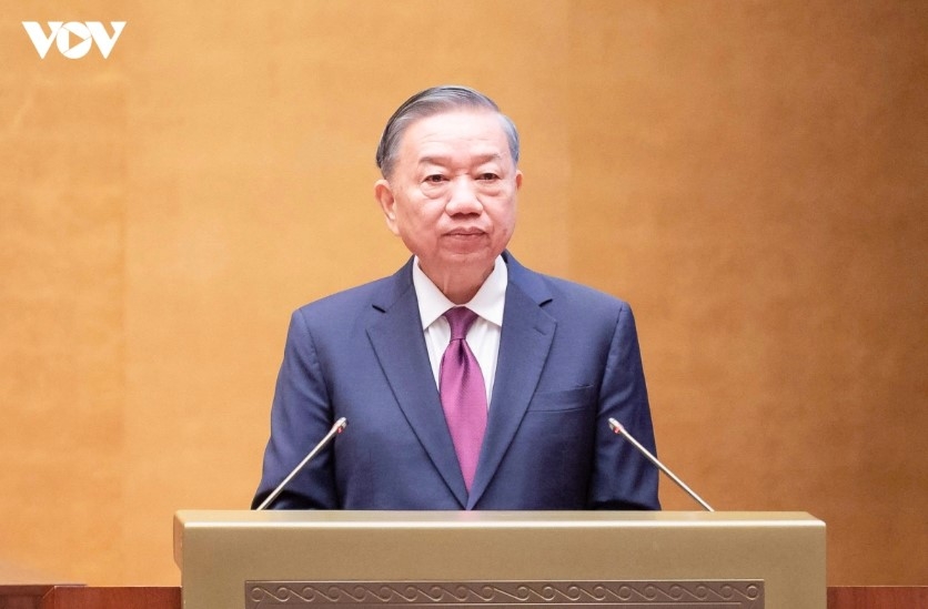 General Secretary and State President To Lam delivers closing remarks at the conference