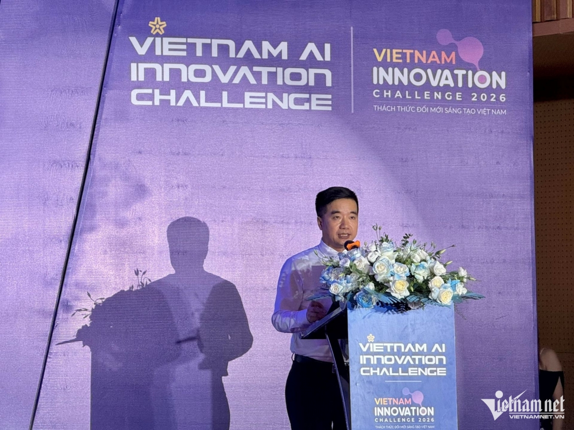 VUSTA Secretary General Nguyen Quyet Chien speaks at the launch ceremony for the Vietnam Artificial Intelligence Olympiad 2027 on July 17 
(Photo: Vietnamnet)