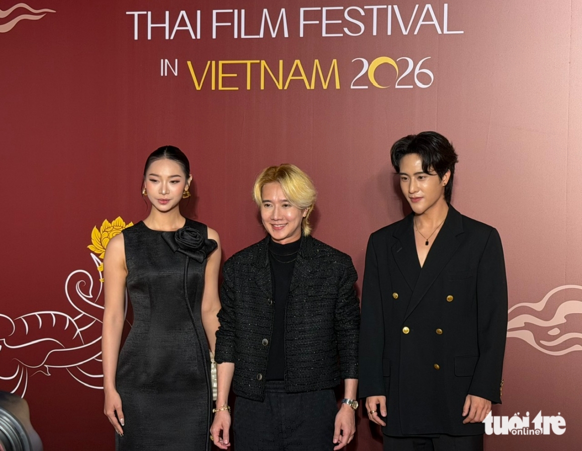 The film crew of Midnight Incense at the opening ceremony of Thai Film Festival in Ho Chi Minh City on July 9 (Photo: tuoitre.vn)