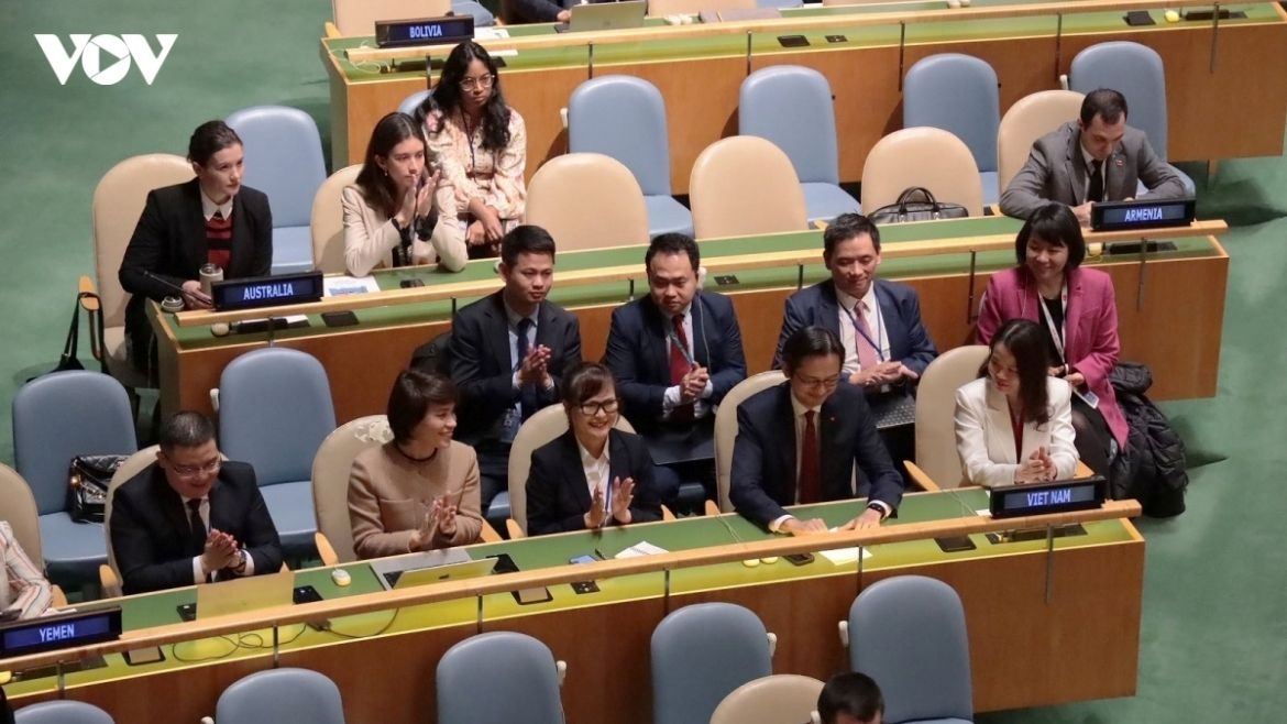 Vietnam was re-elected to the UN Human Rights Council for the 2026-2028 term with 180 votes, the highest among Asia-Pacific candidates, in the election held by the UN General Assembly on Oct. 14, 2025 (New York time).