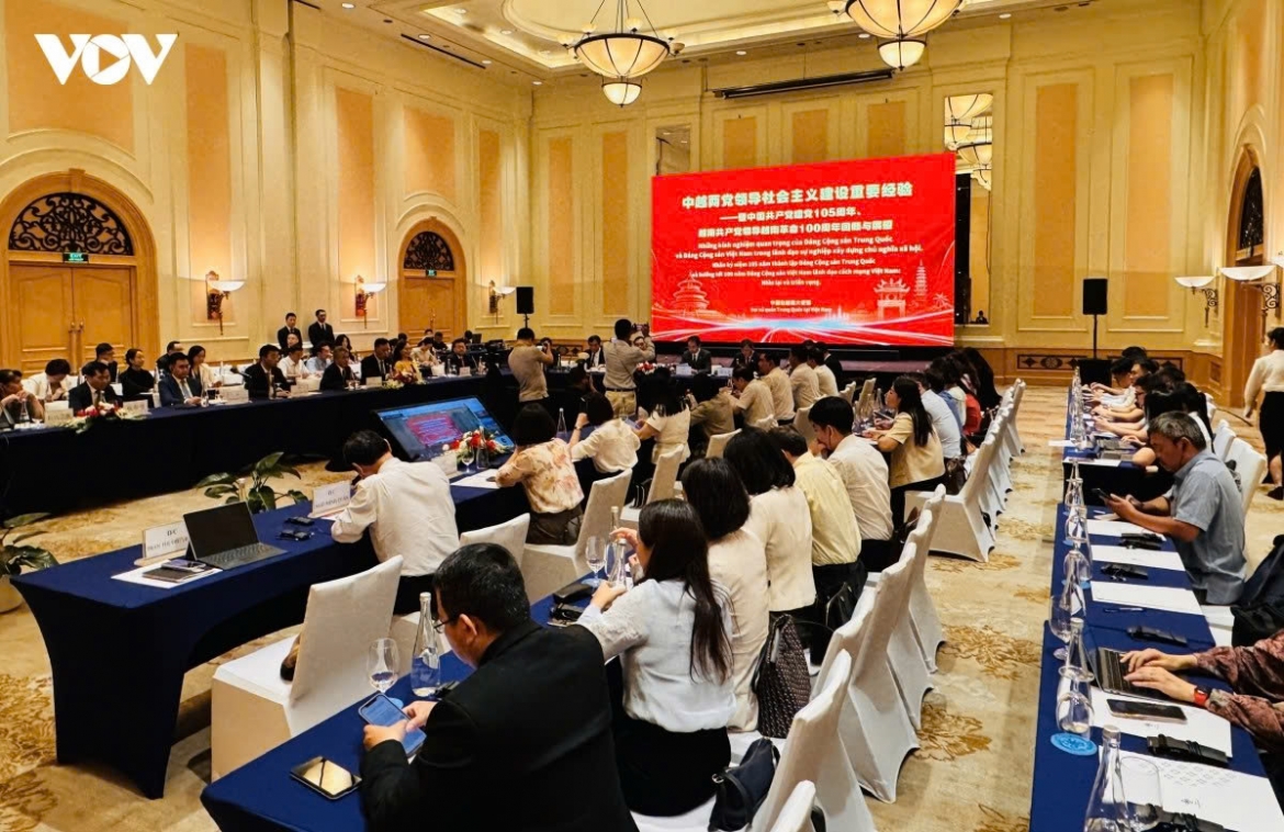 An overview of the seminar organised by the Chinese Embassy in Hanoi on July 8