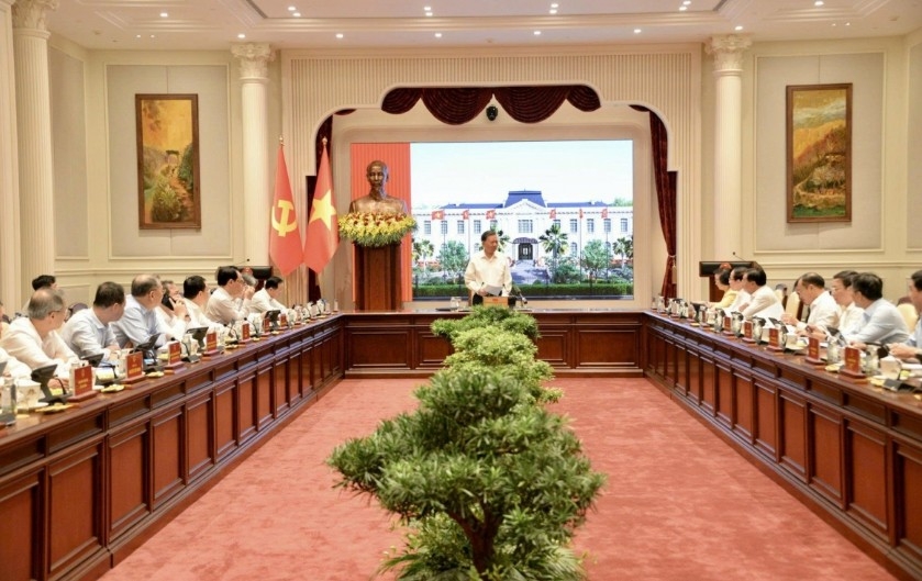 At the working session