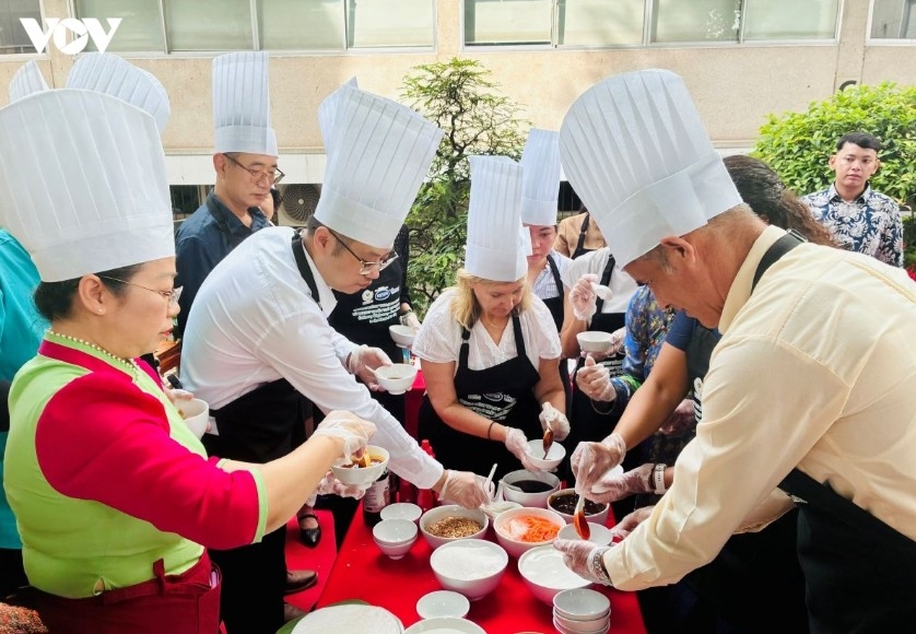 Culinary exchange space draws the participation of international delegates.