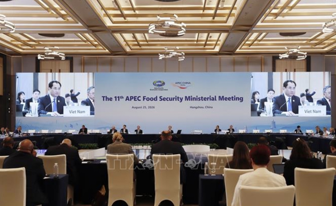 Panoramic view of the 11th APEC Food Security Ministerial Meeting held in Hangzhou, China, on August 25, 2026. (Photo: VNA)
