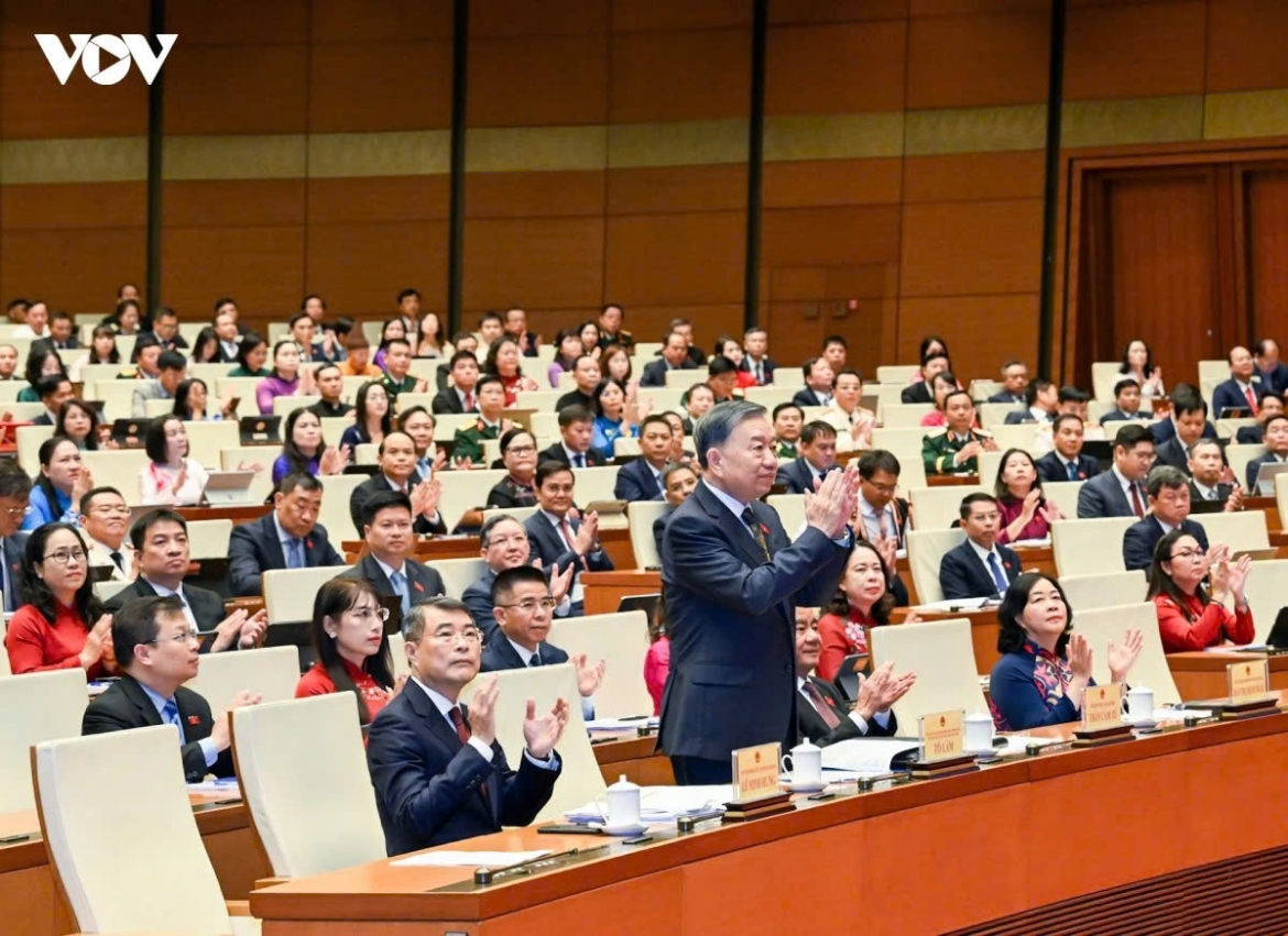 Party General Secretary and State President To Lam attends the first extraordinary session of the 16th National Assembly in Hanoi August 3, 2026