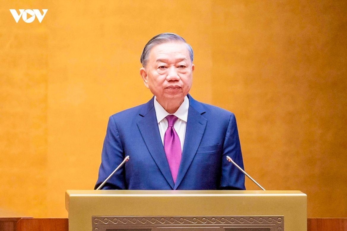 Party General Secretary and State President To Lam speaks at the third plenum of the Party Central Committee in late July 2026