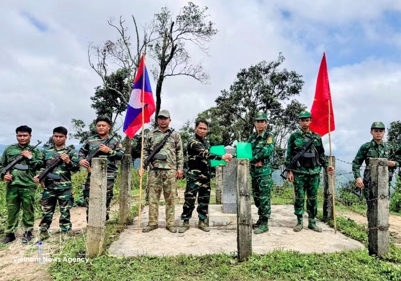 The two sides agree on coordination measures to manage and protect the borderline and boundary markers in the coming period. (Photo: VNA)