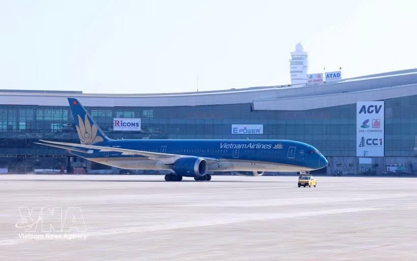 An aircraft of Vietnam Airlines (Photo: VNA)