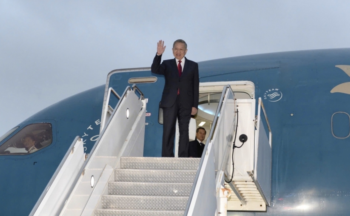 General Secretary of the Communist Party of Vietnam Central Committee and President To Lam arrives in New York to attend High-Level General Debate of 81st UN General Assembly.