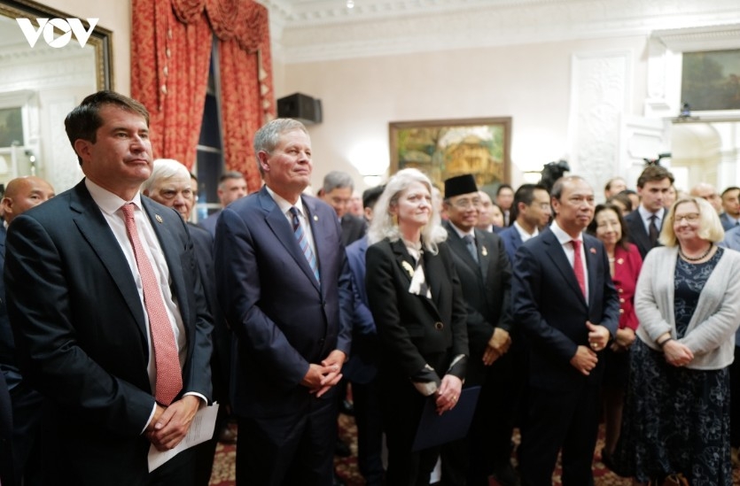Guests attending the ceremony