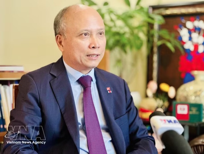 Former Vietnamese Ambassador to France Dinh Toan Thang in an interview granted to the Vietnam News Agency (Photo: VNA)