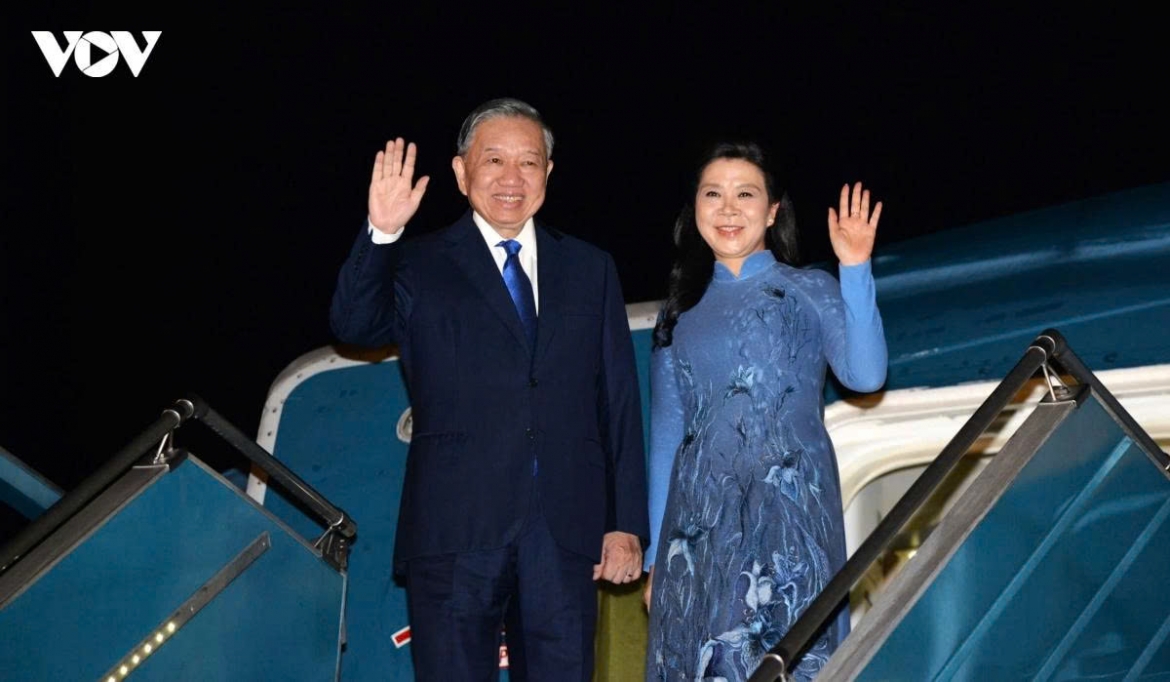 General Secretary of the Communist Party of Vietnam (CPV) Central Committee and State President To Lam, his spouse, and a high-ranking Vietnamese delegation depart Hanoi for a state visit to Denmark.
