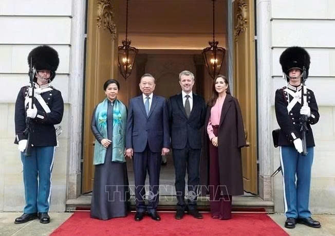 The state visit to Denmark by Party General Secretary and President To Lam contributes to reinforcing political trust, strengthening comprehensive cooperation, and unlocking new drivers for Vietnam - Denmark relations in a new stage of development. (Photo: VNA)
