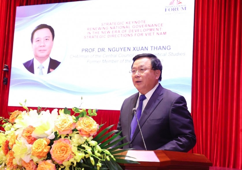 Prof. Dr. Nguyen Xuan Thang asserts that in the new phase, institutions must take the lead to create favorable conditions for new growth drivers.