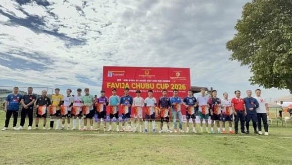 The FAVIJA Chubu Cup 2026 features 16 amateur teams representing Vietnamese studying, working, and living across the Chubu region. (Photo: VNA)